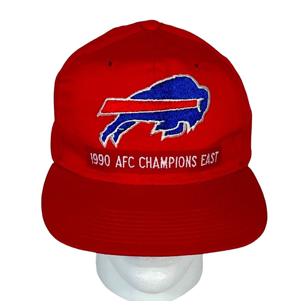 New Era Buffalo Bills 1990 AFC Champions East Vintage Adjustable Snapback EUC